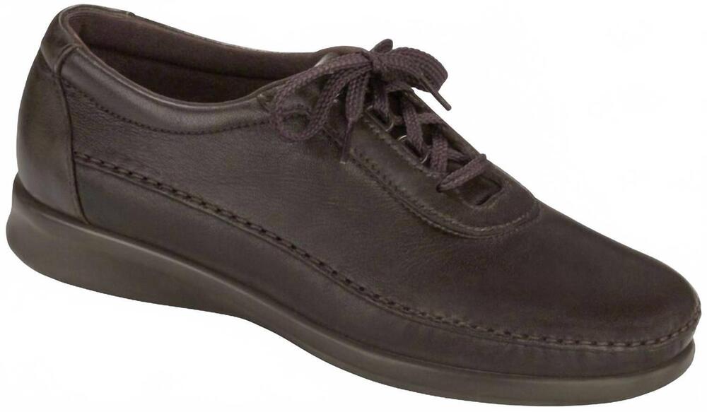 NEW SAS women's traveler athletic lace up shoes - wide in brown